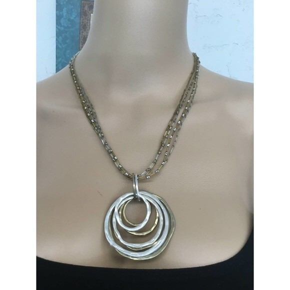 Laura Ashley Gold and Silver Necklace - Picture 1 of 3